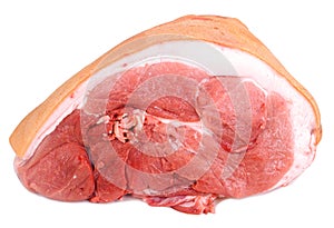 Raw pork ham, pork leg