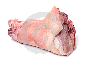 Raw pork leg