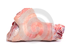 Raw pork leg