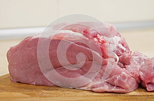 Raw pork meat