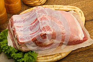 Raw pork meat