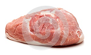 Raw pork meat isolated on white