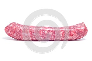 Raw pork meat sausage