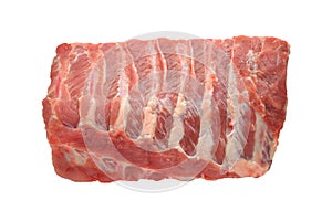 Raw pork ribs