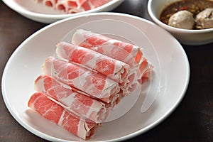Raw pork roll