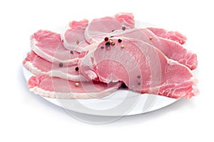 Raw pork sirloin