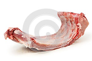 Raw pork spare ribs