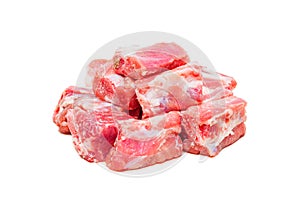 Raw pork spareribs