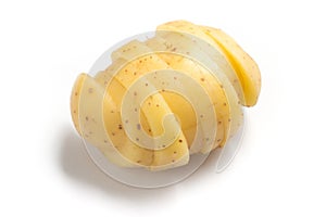 Raw Potato Sliced