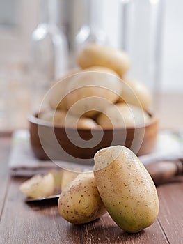 Raw potatoes