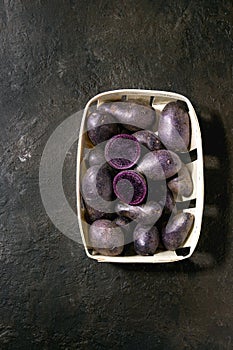 Raw potatoes prunelle