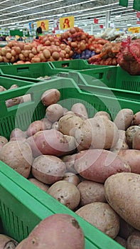 Raw potatoes