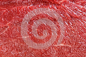 Raw red beef meat macro texture or background