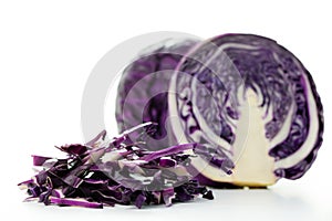 Raw red cabbage