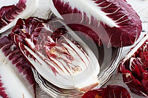 Raw red chicory