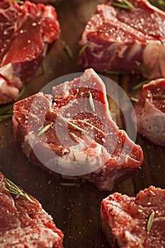 Raw Red Lamb Chops