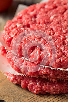 Raw Red Organic Hamuburger Pattys