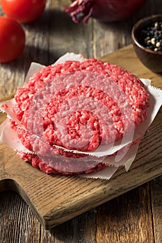 Raw Red Organic Hamuburger Pattys