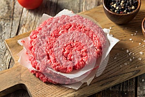 Raw Red Organic Hamuburger Pattys