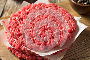 Raw Red Organic Hamuburger Pattys