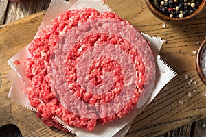 Raw Red Organic Hamuburger Pattys