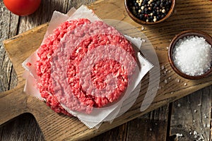 Raw Red Organic Hamuburger Pattys