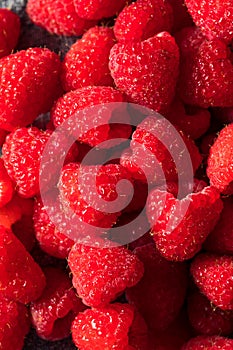 Raw Red Organic Raspberries