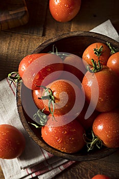 Raw Red Organic Roma Tomatoes