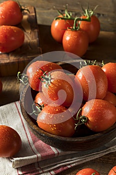 Raw Red Organic Roma Tomatoes