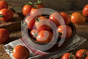 Raw Red Organic Roma Tomatoes