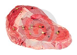 Raw Rib Eye Beef Steak
