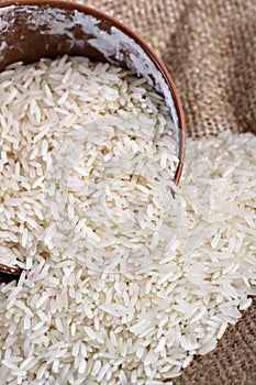 Raw Rice Close-up