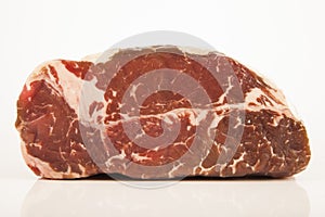 Raw roast beef meat