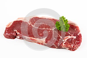 Raw rump steak