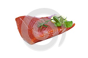 Raw salmon