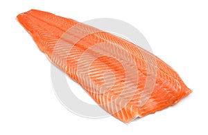 Raw salmon fillet