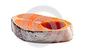 Raw Salmon Steak