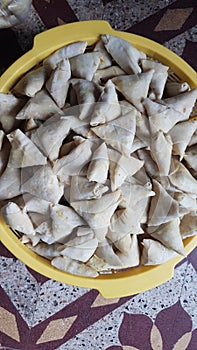 Raw samosas