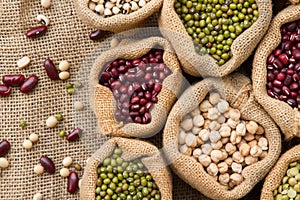 Raw seed of legumes high fibre food for diet