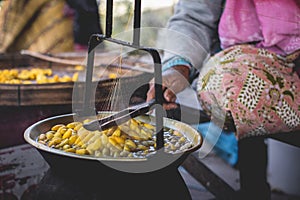 Raw silk conversion raw silk conversion thread