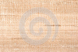 Raw silk texture close up