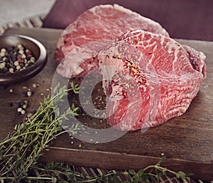 Raw Sirlion Steaks