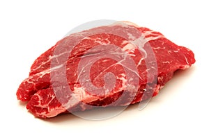 Raw sirloin steak