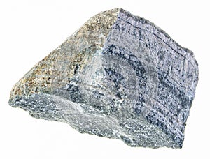 raw skarn stone on white