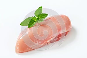 Raw skinless chicken breast