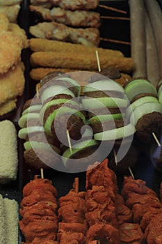 Raw snacks on display