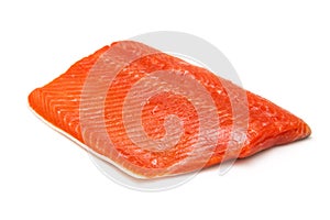 Raw Sockeye or Coho Salmon Fillet