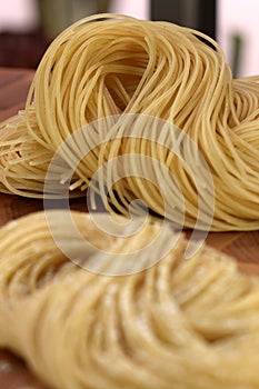 Raw spaghetti