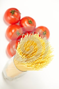 Raw spaghetti