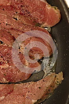 Raw steak meat grilled